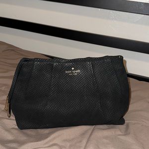 Kate Spade Black Snake Print Clutch